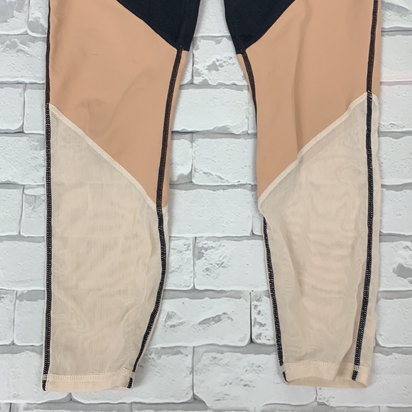 Fabletics Powerhold Leggings. Size Small. Hidden pocket. Black Nude. Sheer - Picture 7 of 11